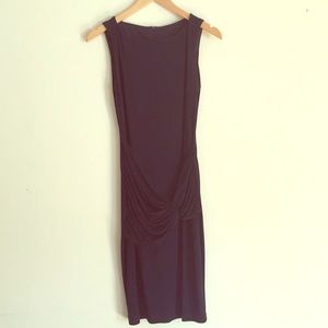 Navy blue sleeveless dress